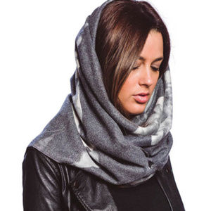 Soft 20% Cashmere Floral Oblong Scarf